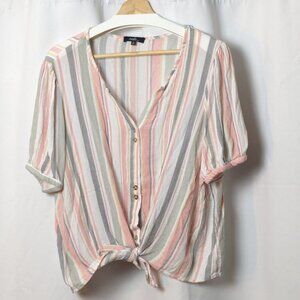 Striped Short Sleeve Shirt